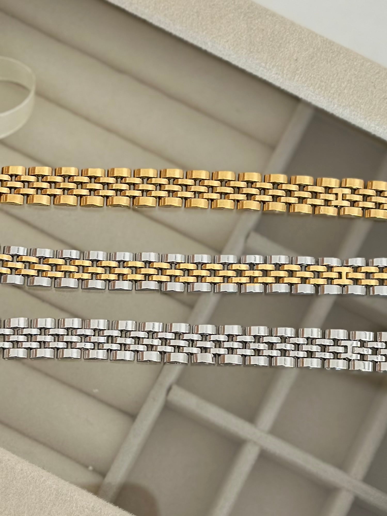 Saat Model Erkek Bileklik 1 cm