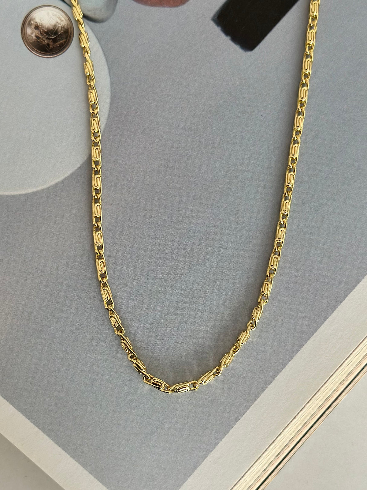 Xuping Çubuk Bar 14K Renk Zincir kolye