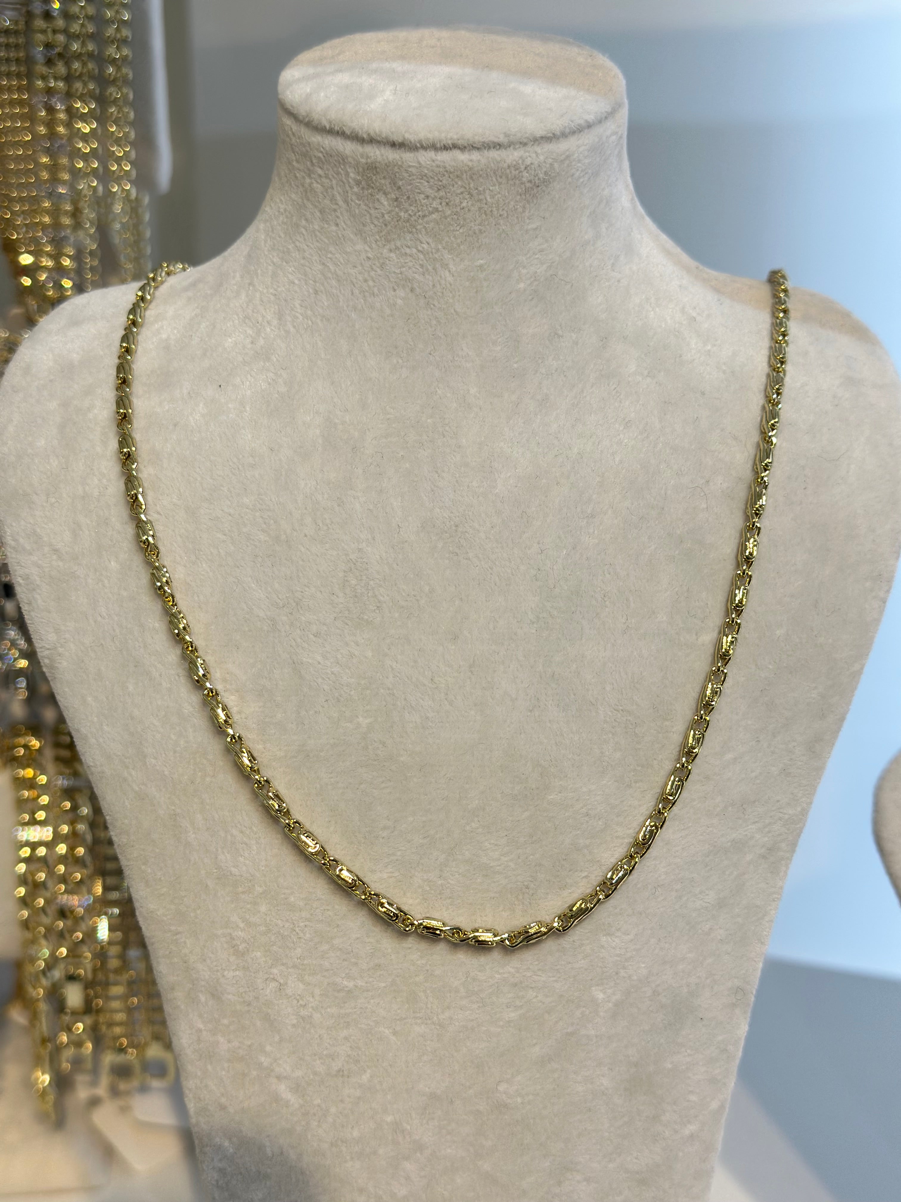 Xuping Çubuk Bar 14K Renk Zincir kolye