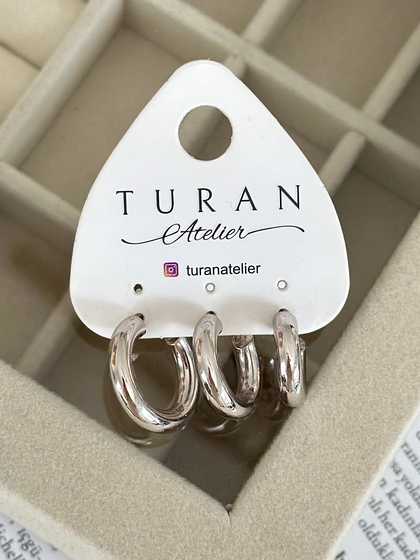 Gümüş Renk 3lü Küpe Kombini