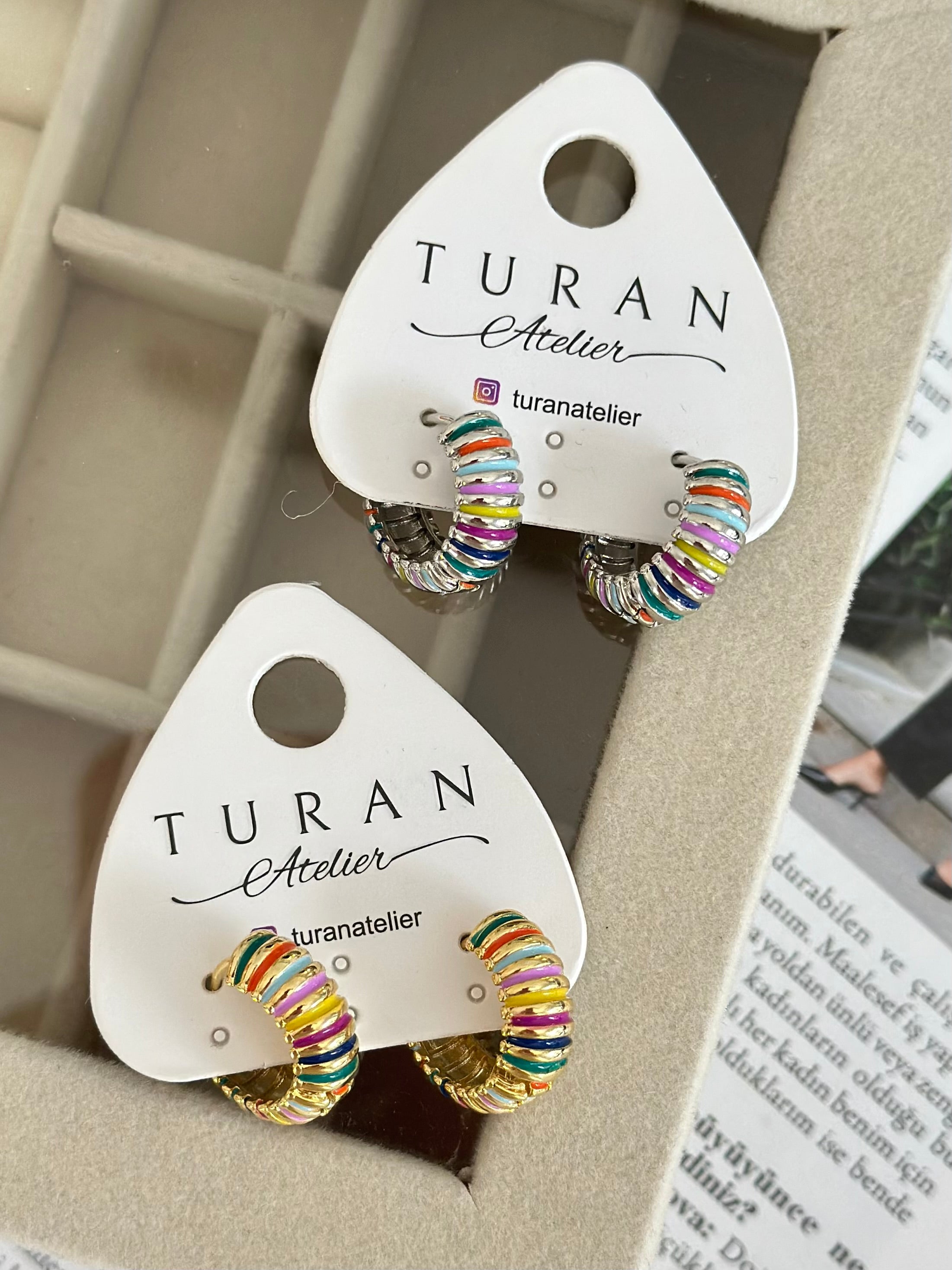 Renkli Halka Küpe 3