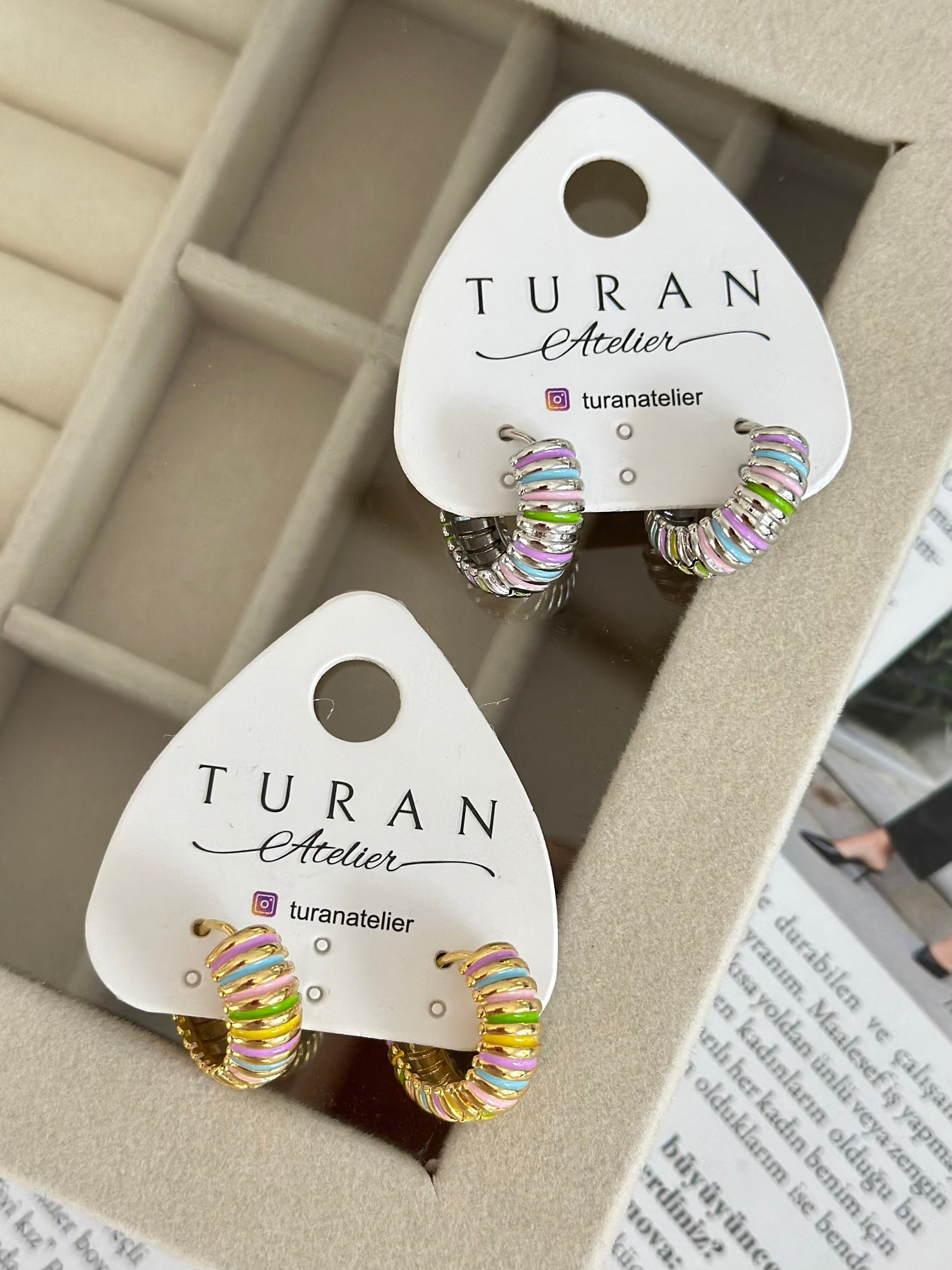 Renkli Halka Küpe 2