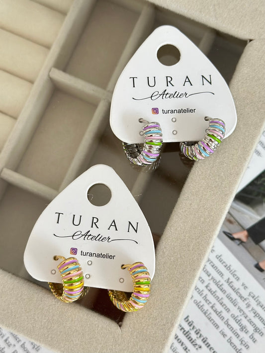 Renkli Halka Küpe 2