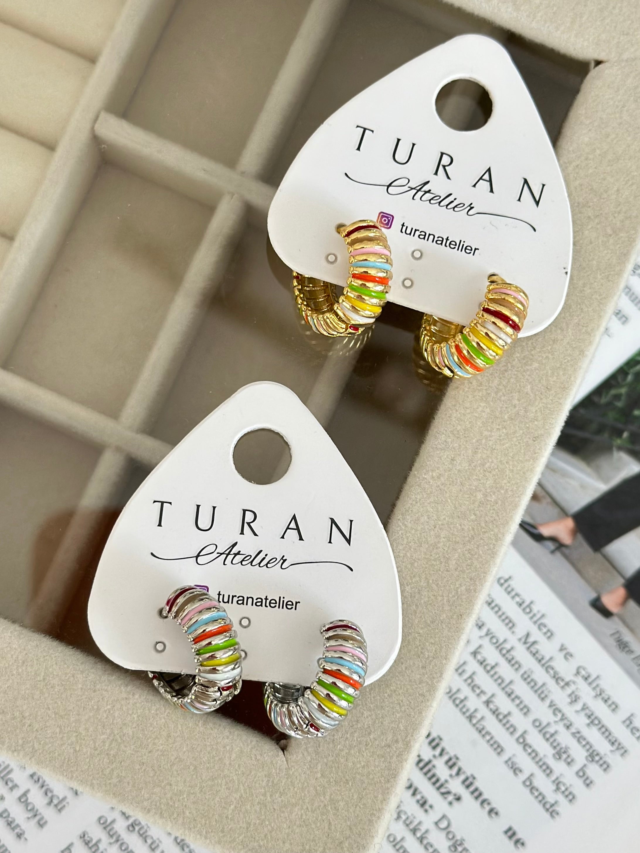 Renkli Halka Küpe 1