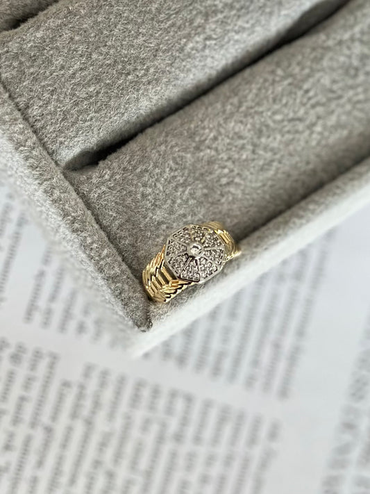 Mini Taşlı Elmas Model Yüzük