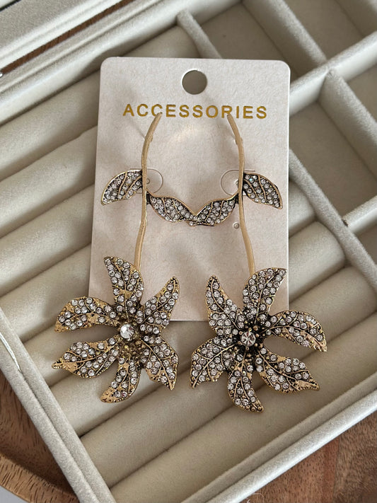 Özel Seri Çiçek Tasarım Küpe