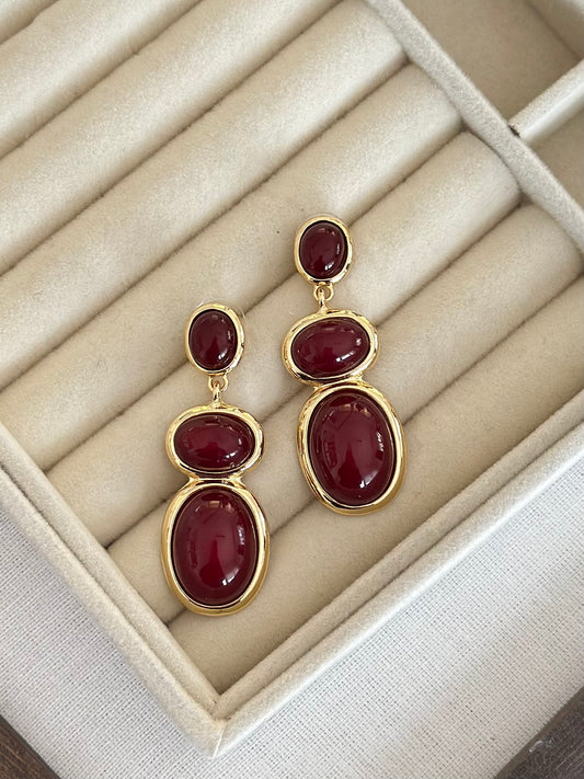 Bordo Valencia Küpe