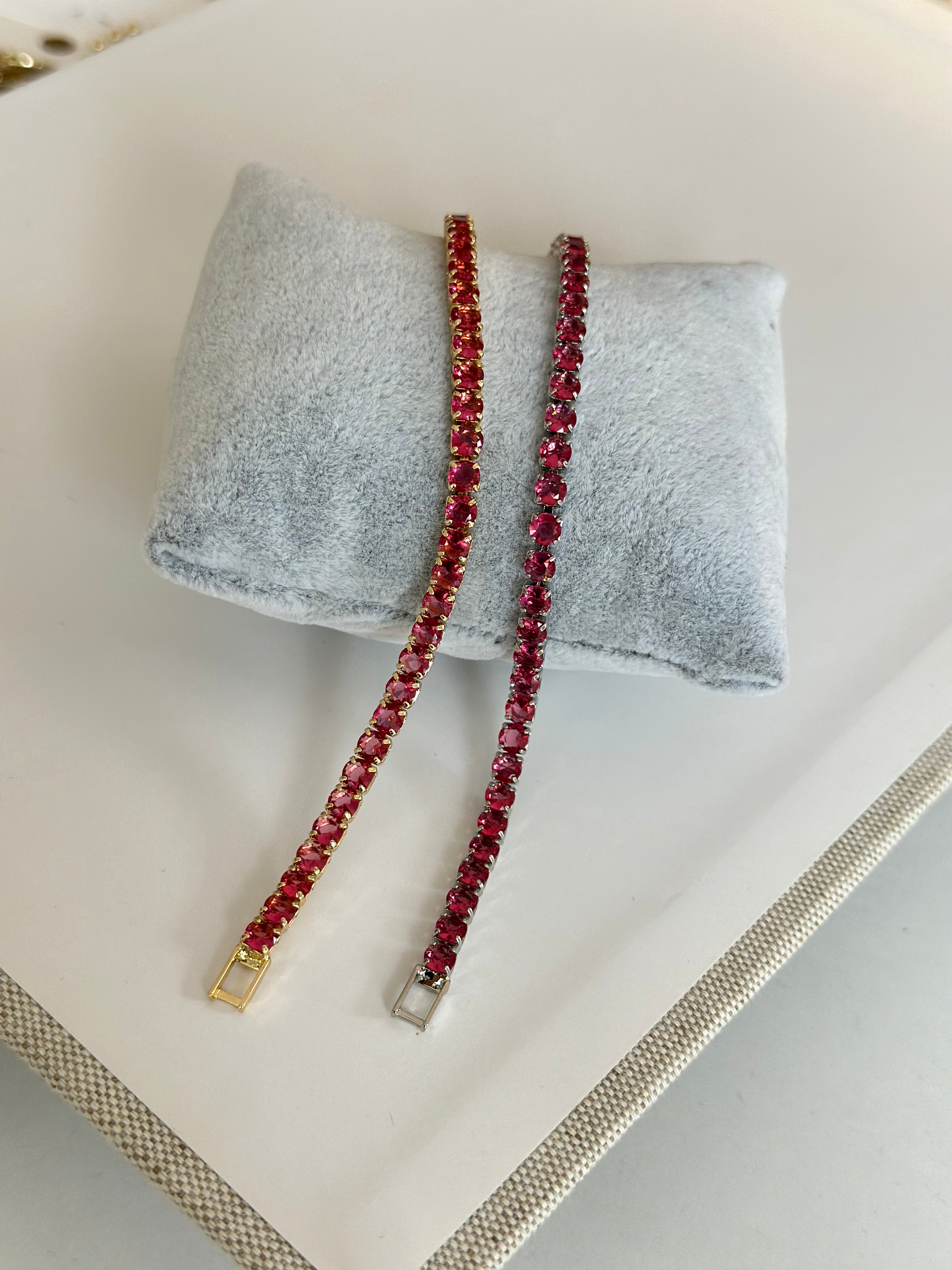 4 MM Fuşya Su Yolu Bileklik