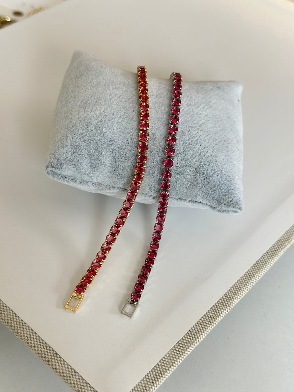 4 MM Fuşya Su Yolu Bileklik