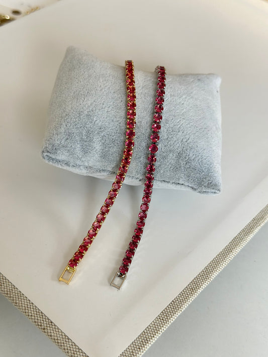 4 MM Fuşya Su Yolu Bileklik