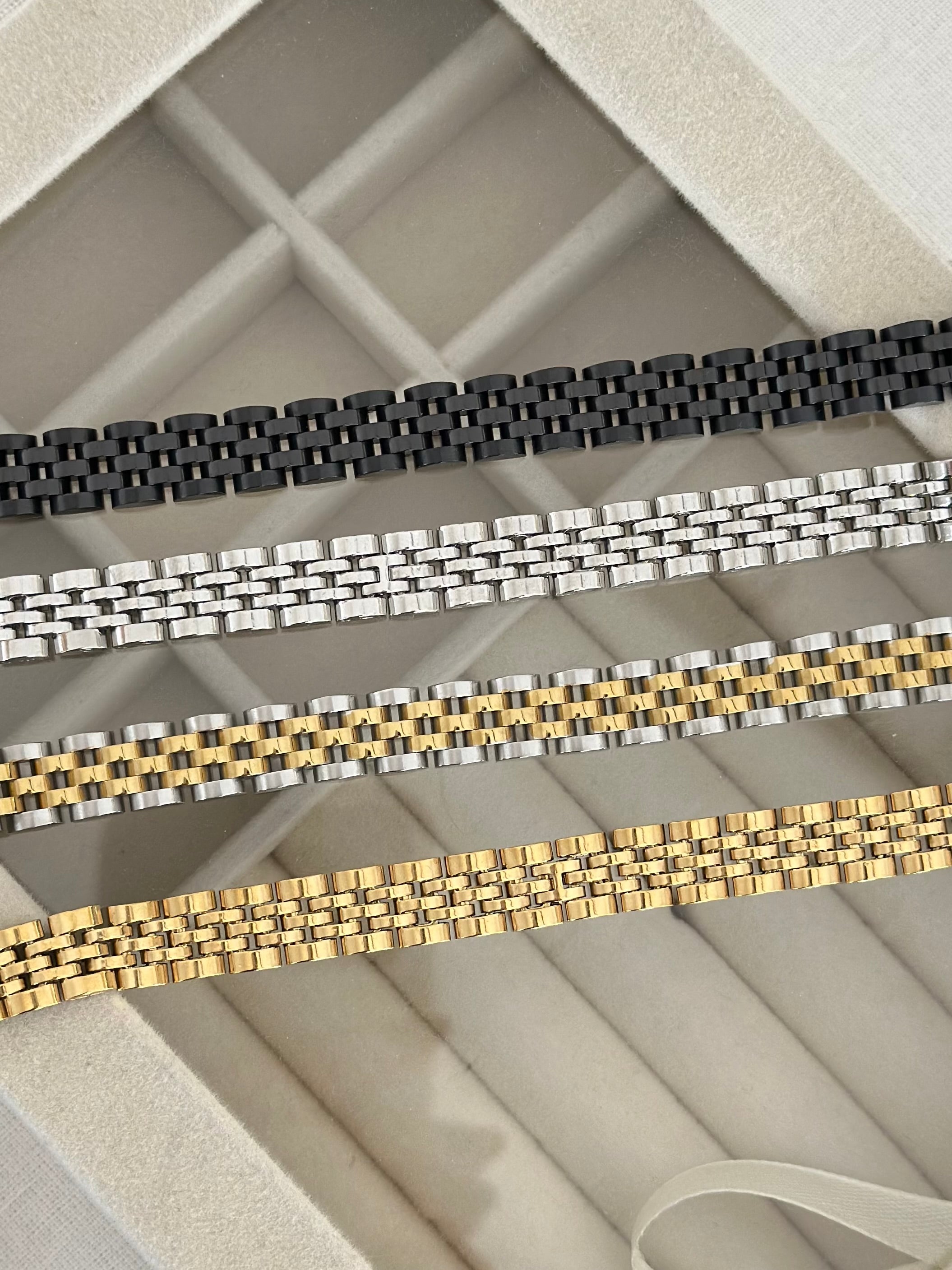 Saat Model Erkek Bileklik 1 cm