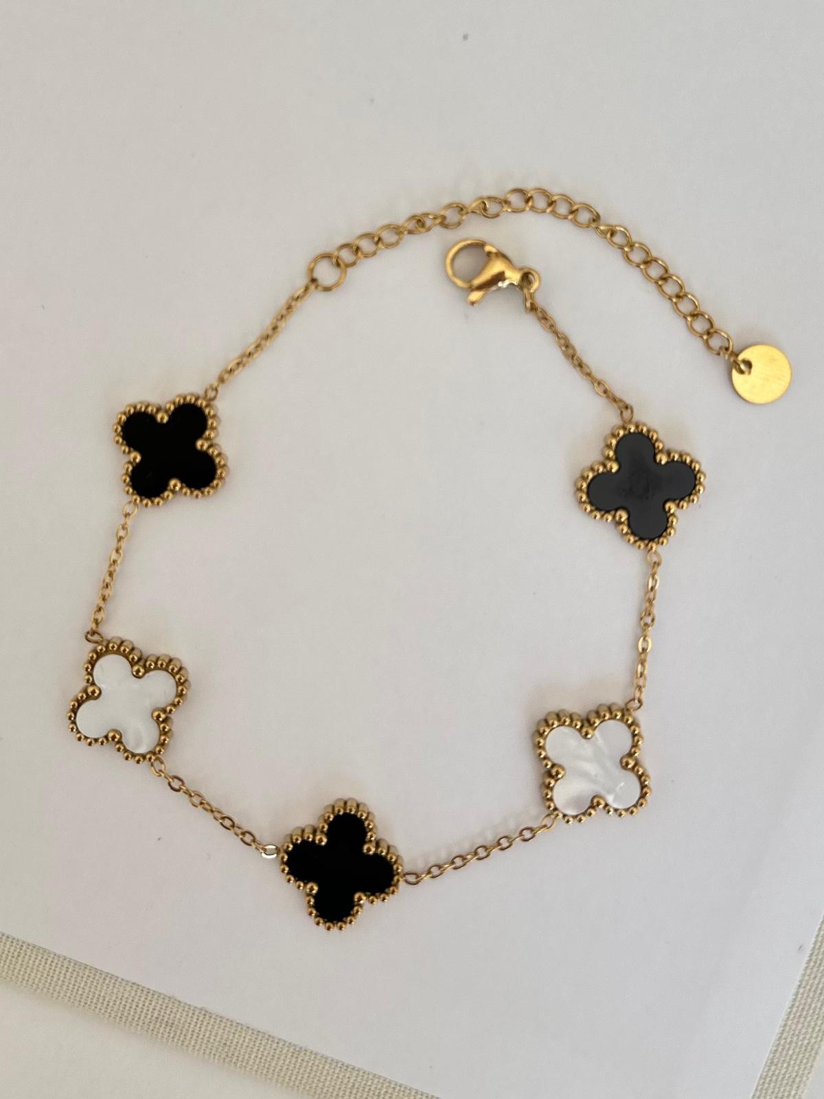 Çift Renkli Yonca Bileklik