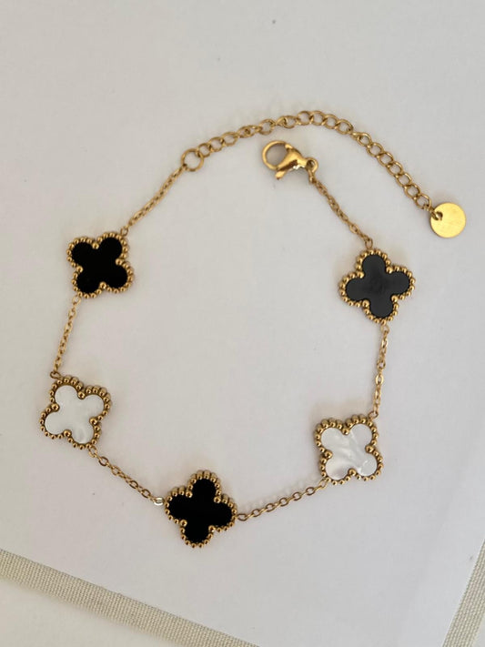 Çift Renkli Yonca Bileklik