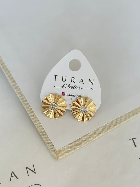 Flower Orta Boy Küpe