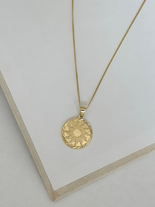14K Renk 60 cm Güneş Kolye