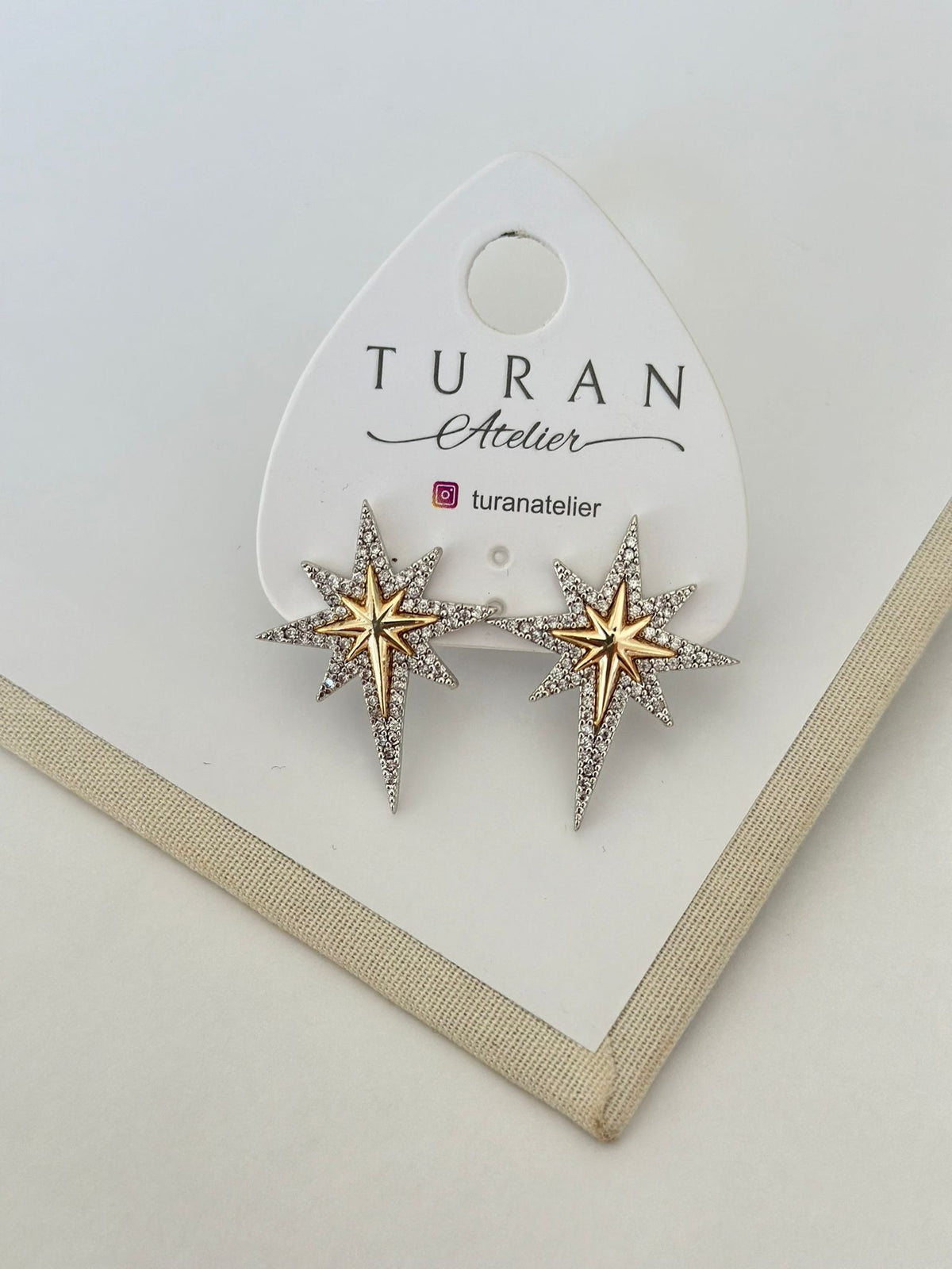 Full Zirkon Yıldız Küpe