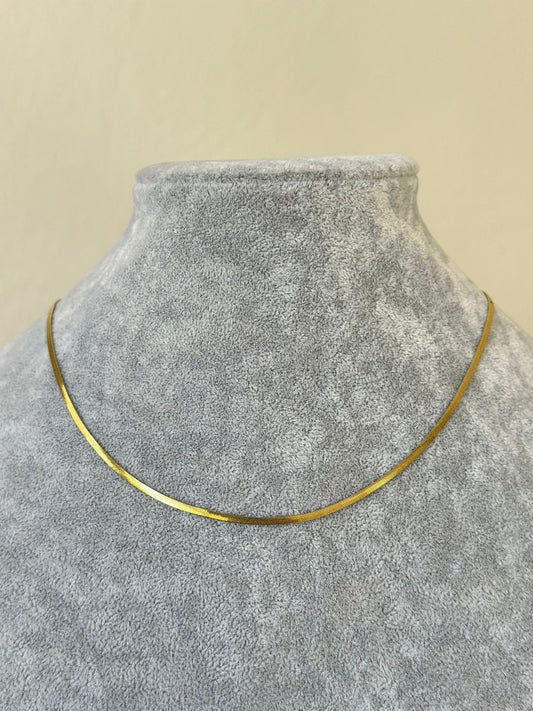 2MM Çelik  Gold İtalyan Kolye | 40 + 5 cm