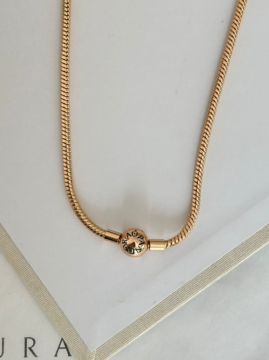 Bronz Gold Pan Kolye