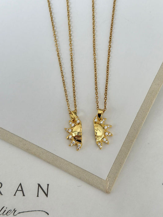 Gold Mıknatıslı Çift Kolyesi