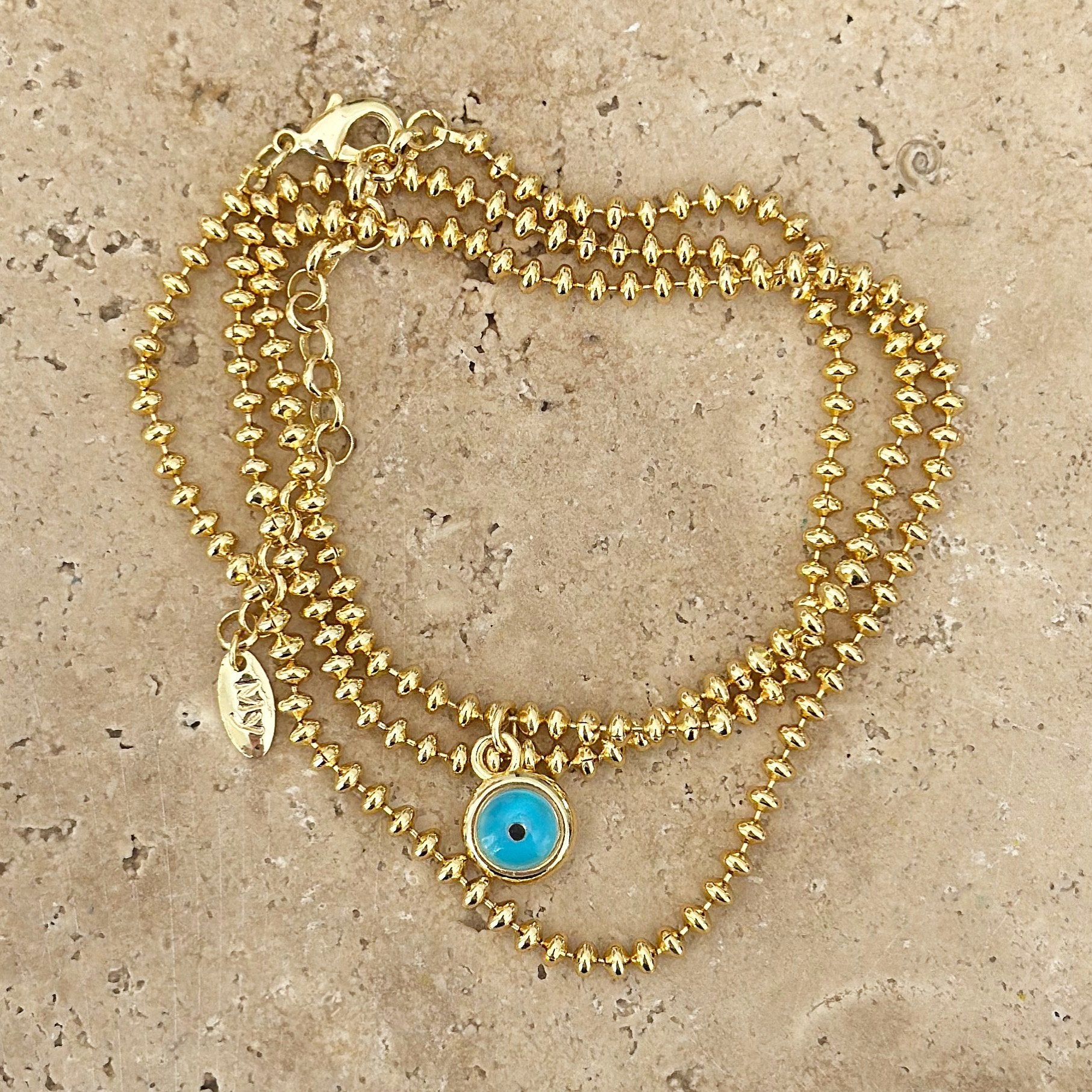 Topçuk Zincir Nazar Kolye