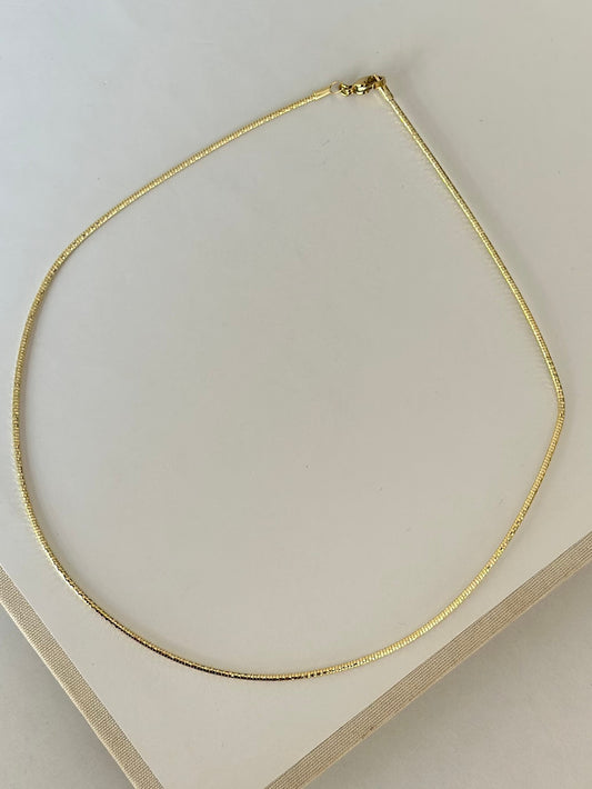 14K Gold Renk Tel Choker