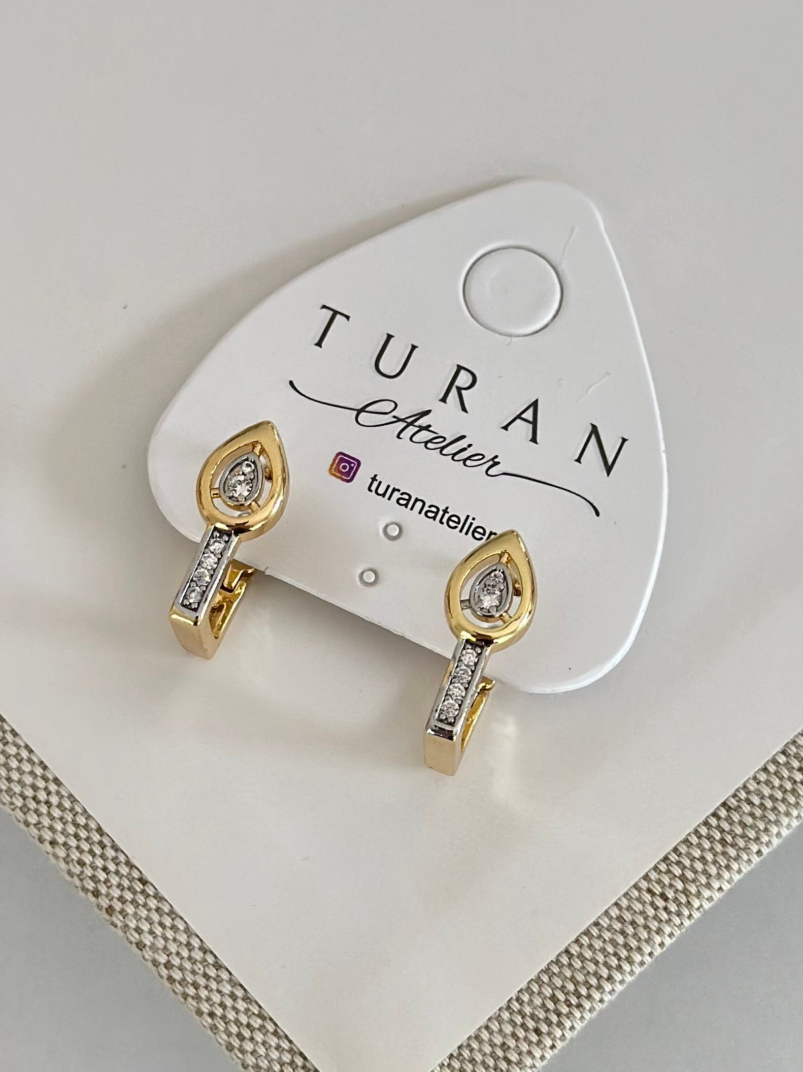 Mini Damla Taşlı MG Küpe