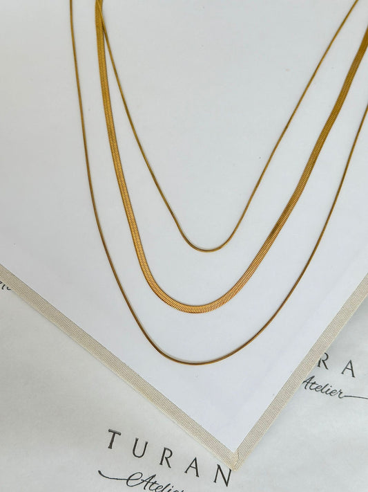 İtalyan Gold Kombin Kolye