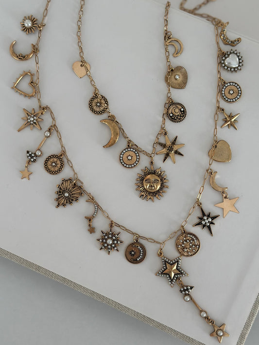 Etnik Charmlı İkili Kolye