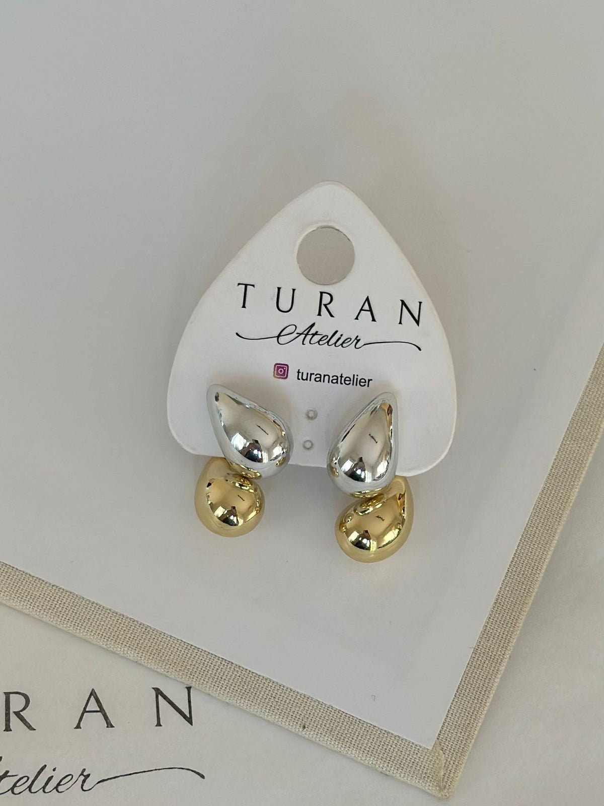 Çiftli Mix Damla Küpe