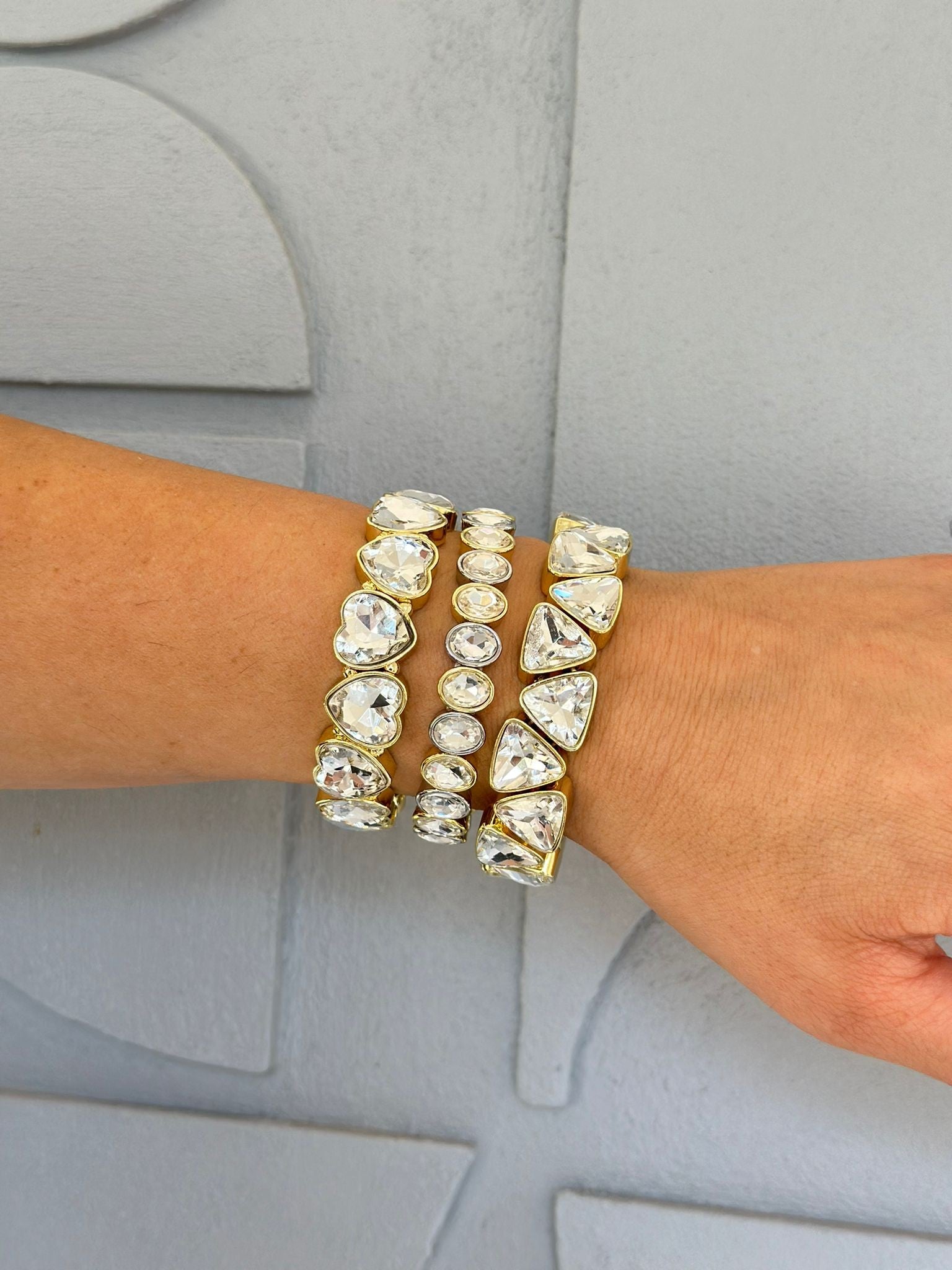 Kalp Detay Lastikli Bileklik