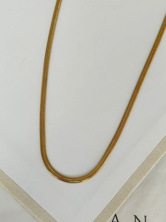 3 MM  Çelik Gold İtalyan Kolye 60 cm
