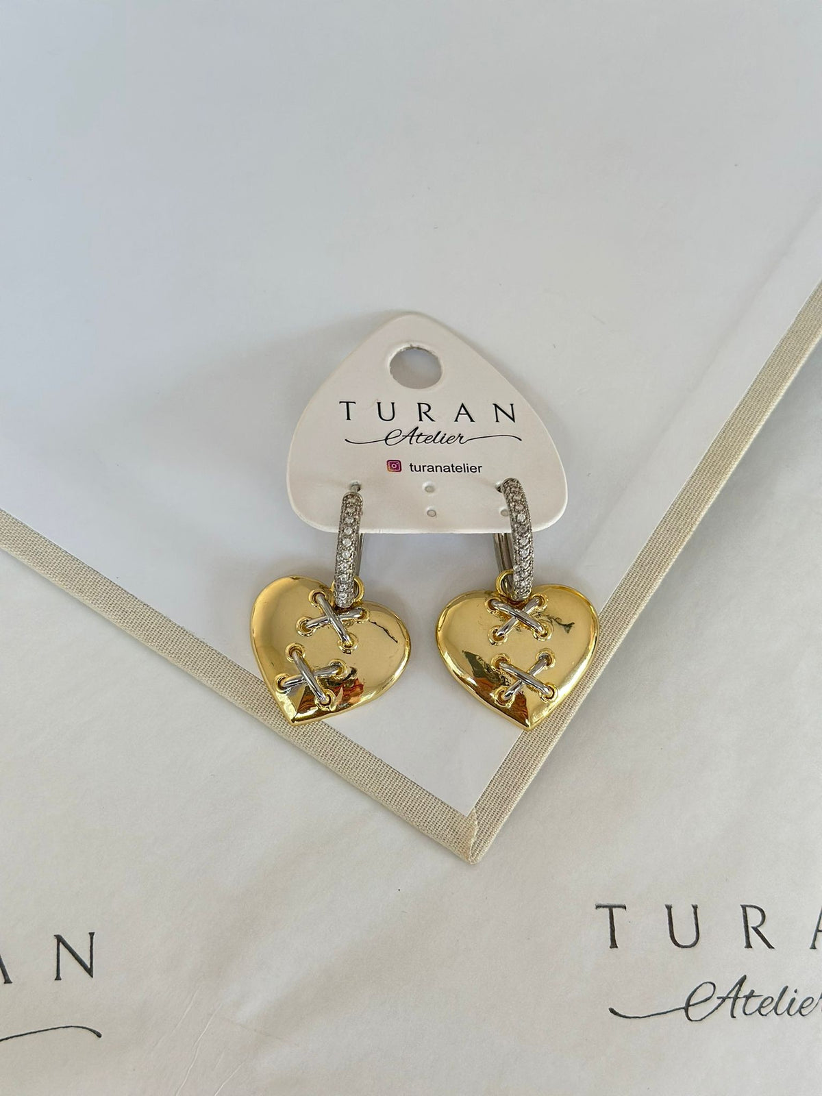 X Büyük Kalp Küpe