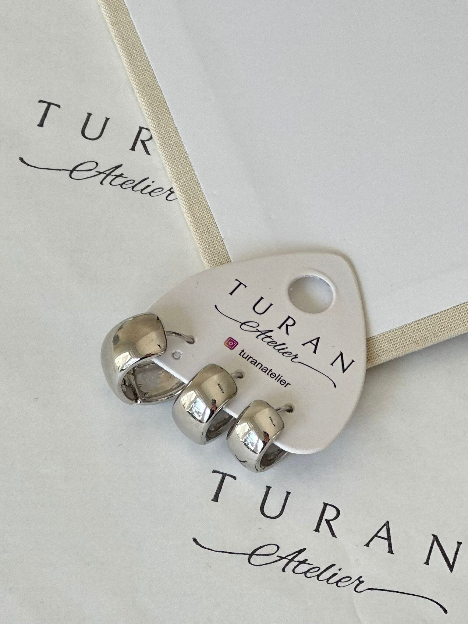 3 lü Kombin Gümüş Renk Küpe
