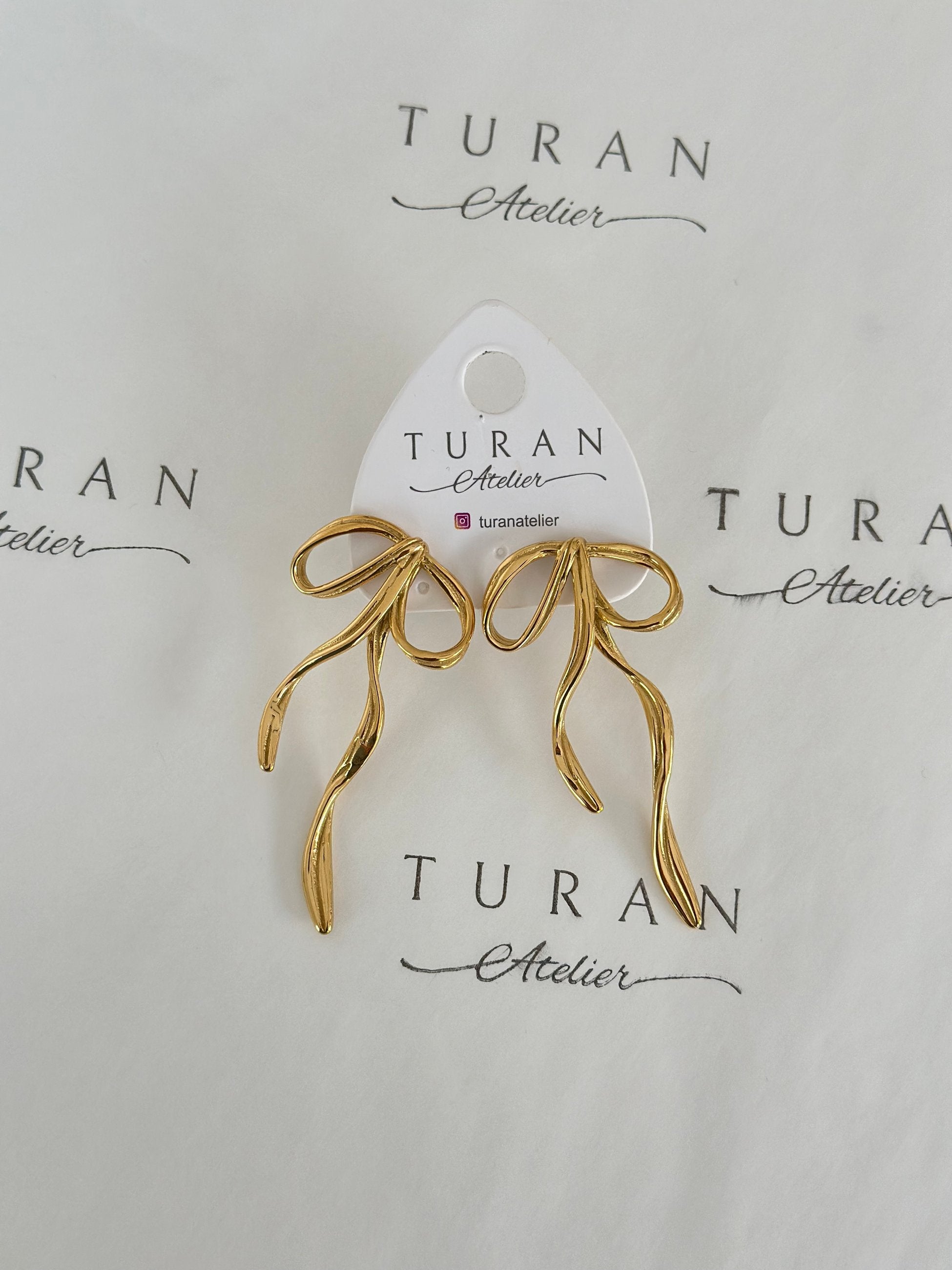 Çelik Fiyonk Küpe / 6 cm