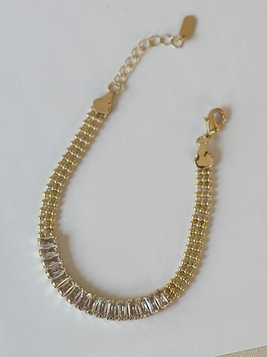 Topçuk Vintage Baget Taşlı Bileklik