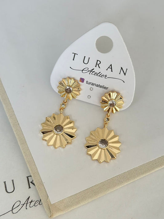 Flower Sallantılı Küpe