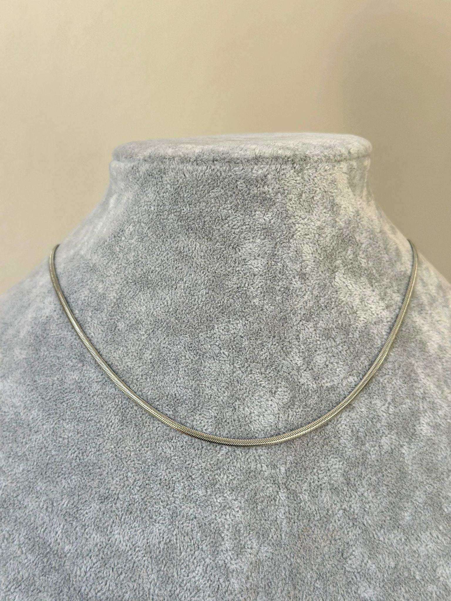 2MM Çelik Gümüş Renk İtalyan Kolye | 40 + 5 cm