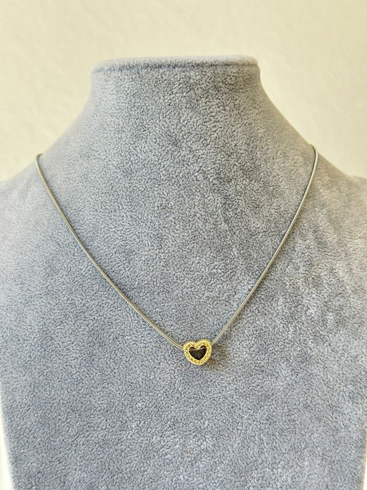 Kalp detay zincir kolye