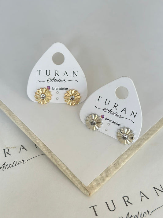 Mini Flower Küpe / Gold