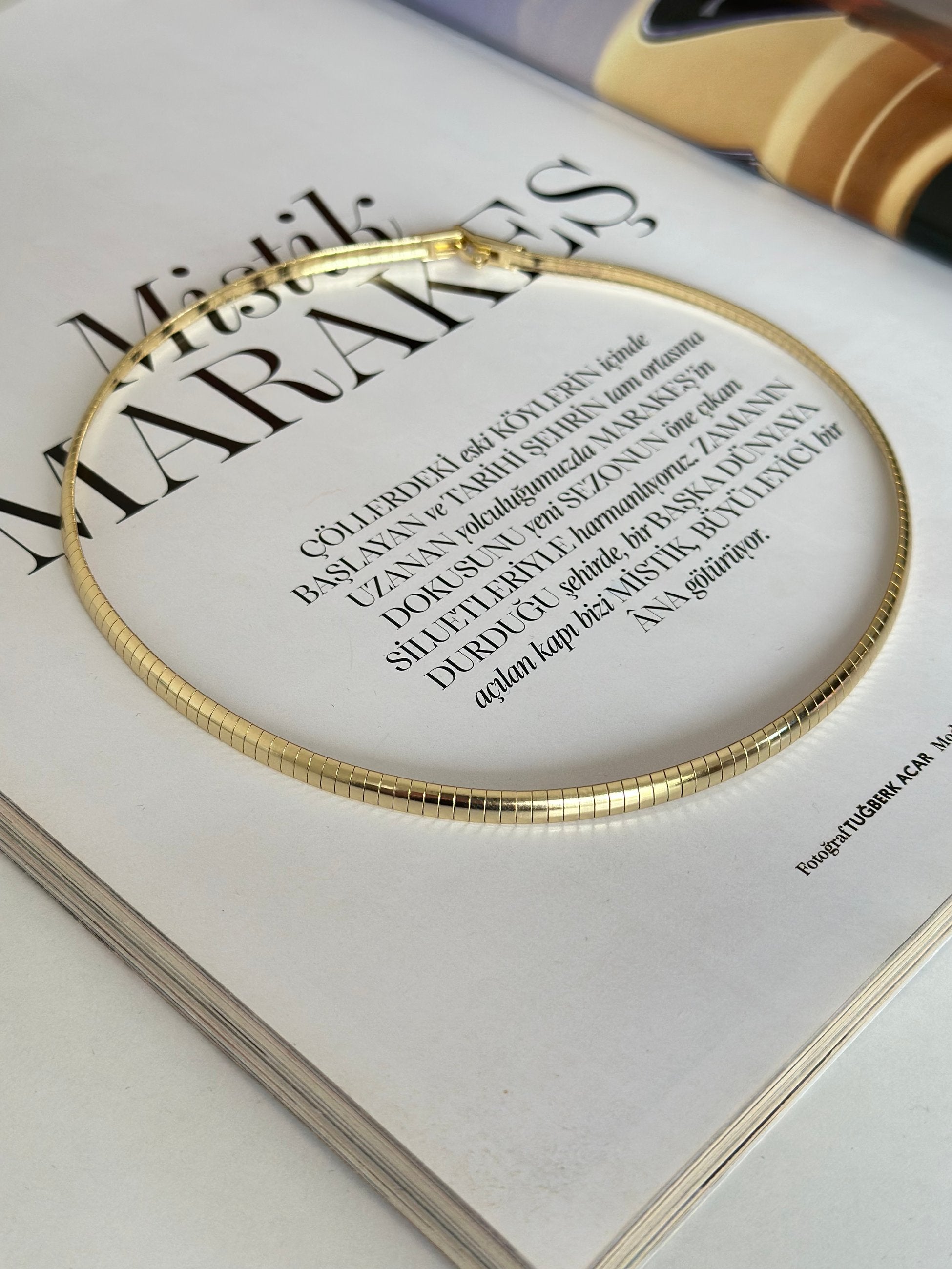 Çizgi Model Choker (Tasma) Kolye