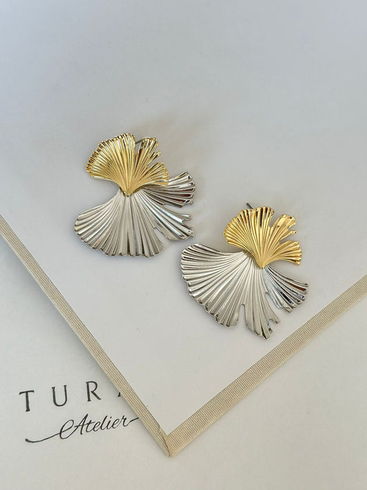 Tasarım Mix Yaprak Küpe