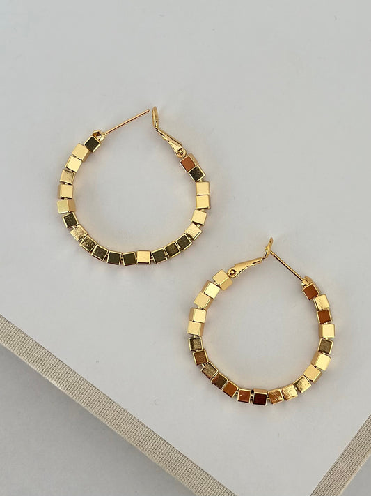 Mini Küp Model Halka Küpe