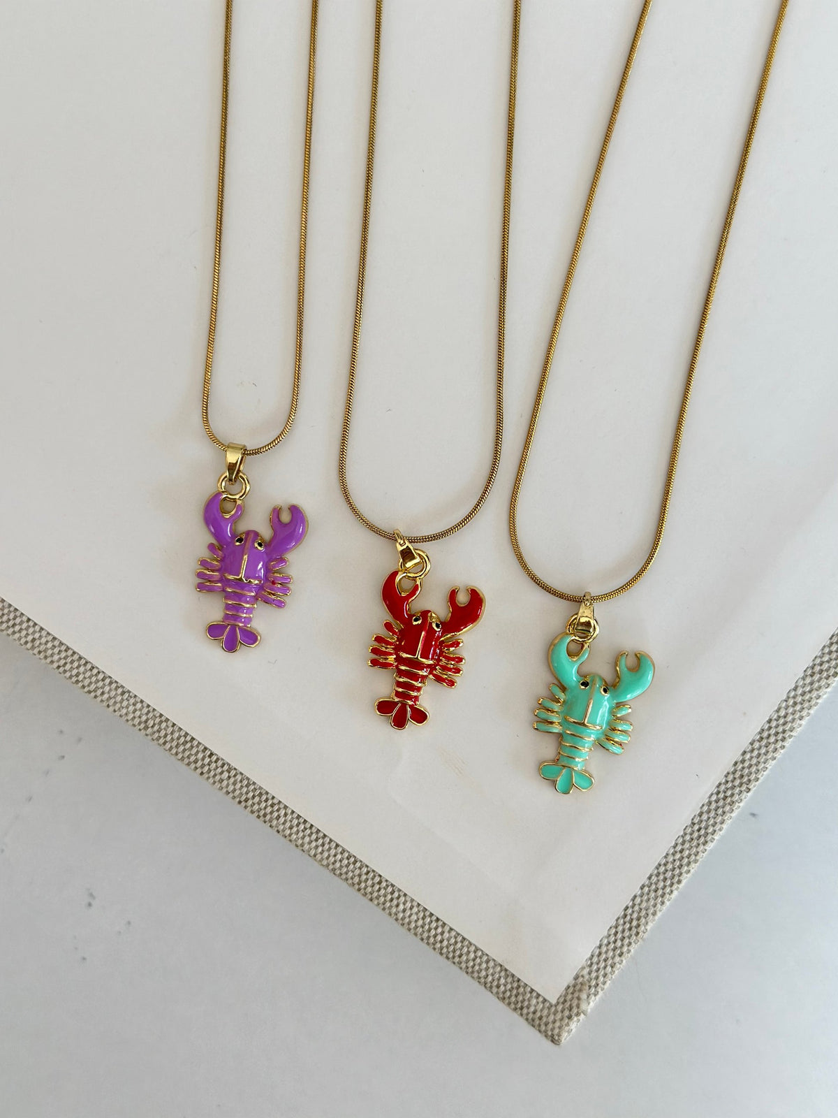 Renkli Çelik İstakoz Kolye