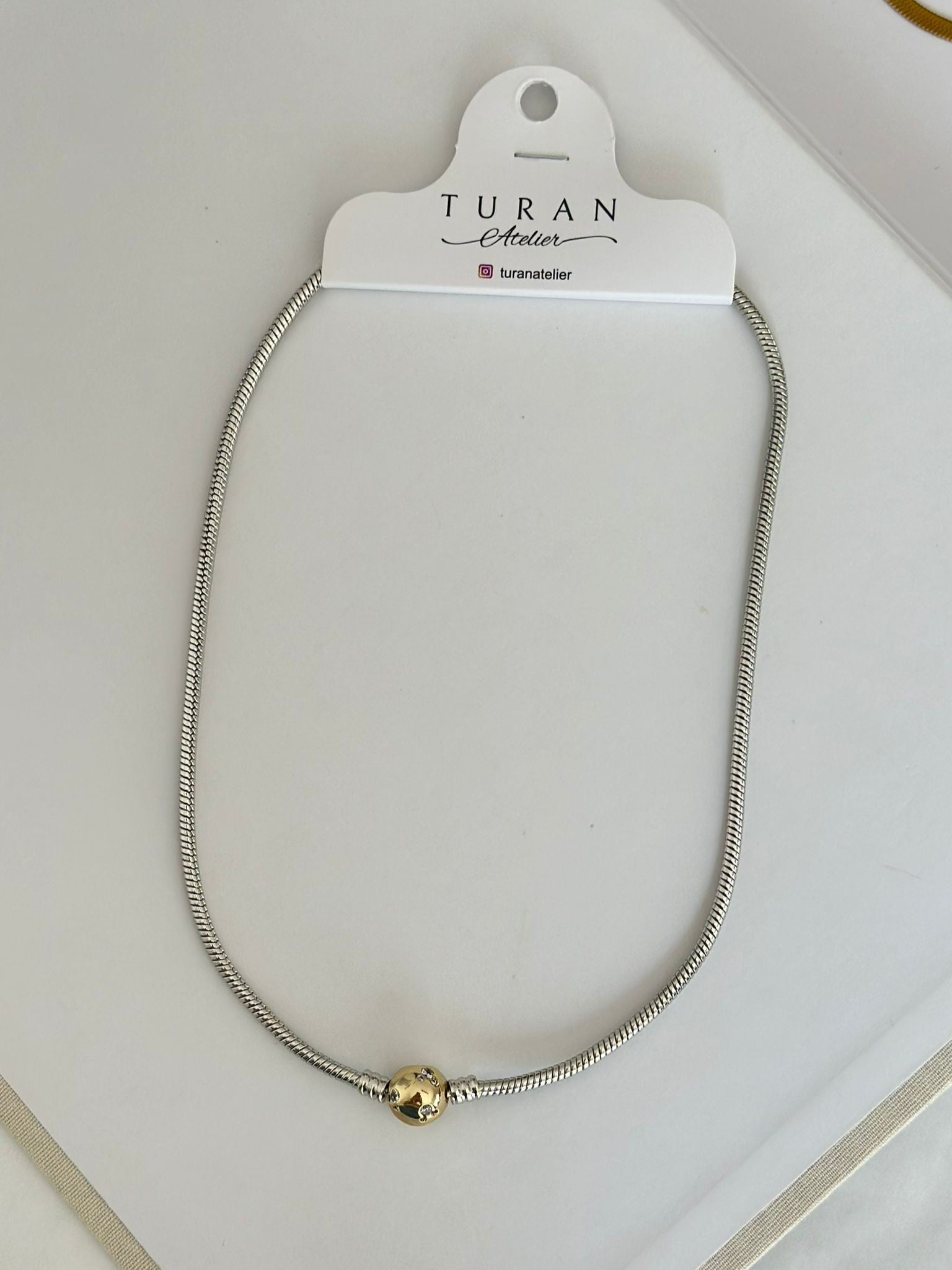 Mickey Taşlı Pan Kolye