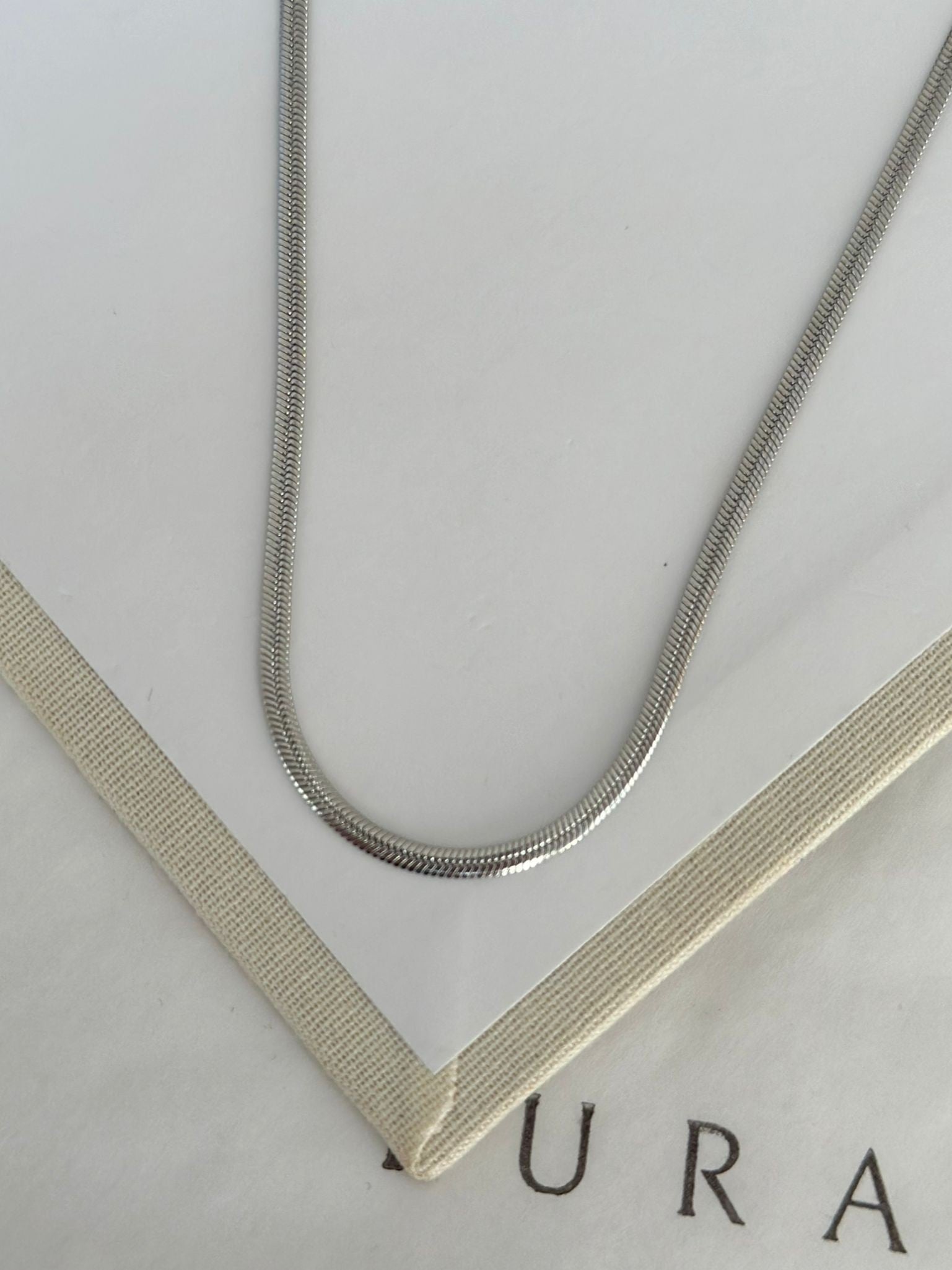 2MM Çelik Gümüş Renk İtalyan Kolye | 40 + 5 cm