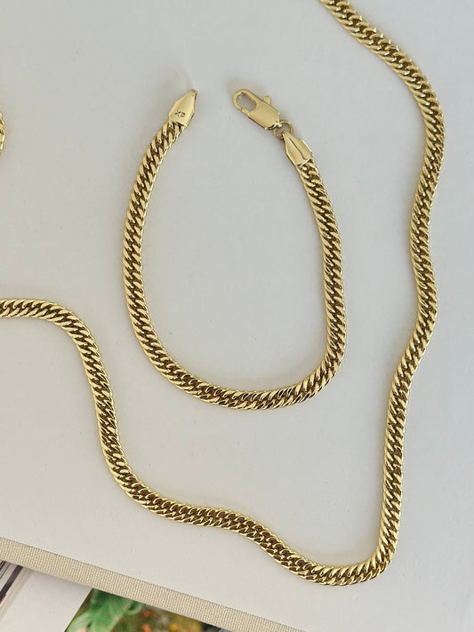 Özel Seri 14K Renk Altın Model Sık Gurmet Bileklik