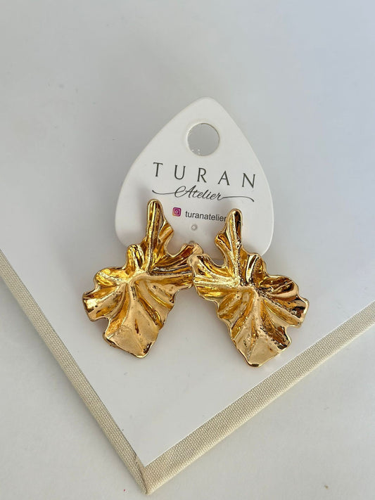 Gold Yaprak Küpe