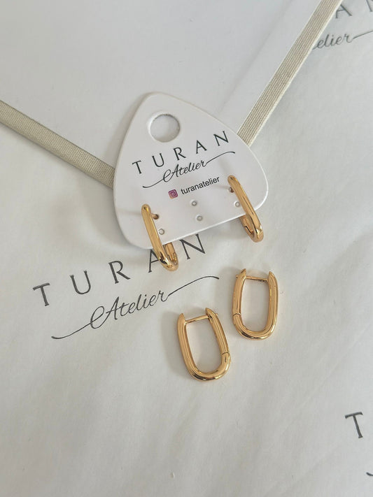 Mini Günlük Oval Küpe