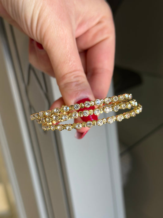 Taşlı Dorika Tel Sarma Bileklik (4)