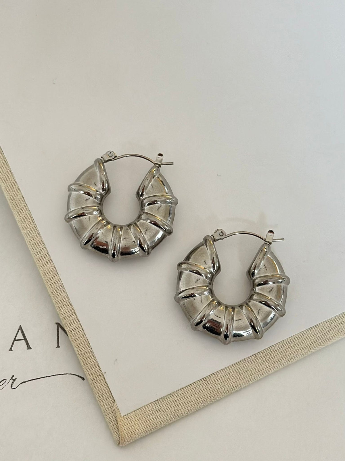 Gümüş Renk Salyangoz Küpe